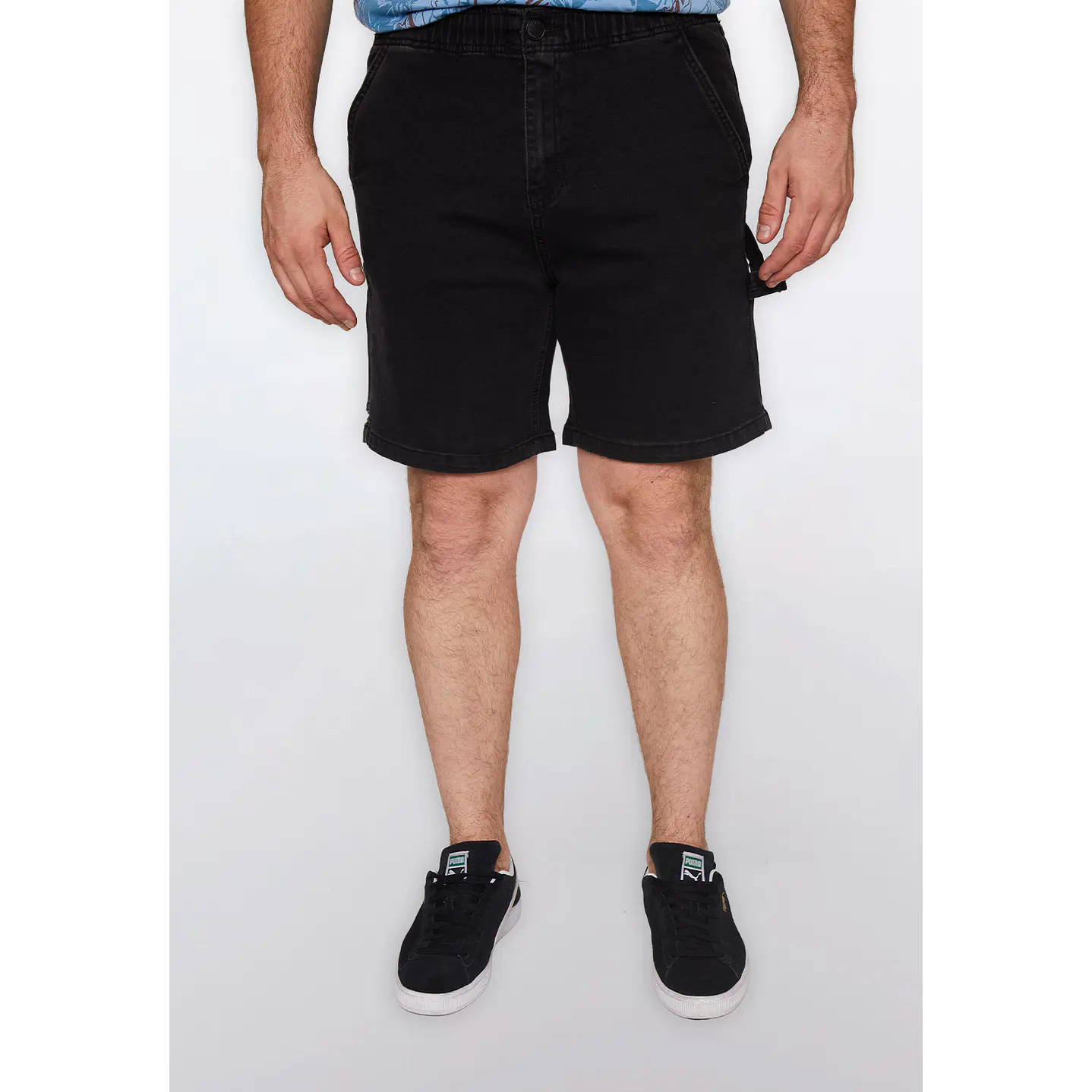Bermuda Hombre Carpintero Elast Negro Familyshop 1