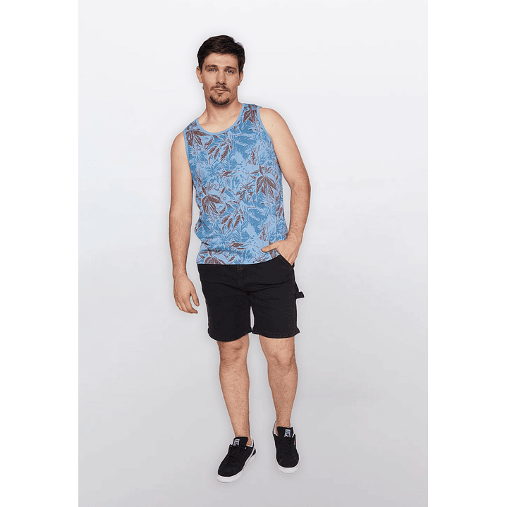 Bermuda Hombre Carpintero Elast Negro Familyshop 2