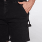Bermuda Hombre Carpintero Elast Negro Familyshop - Miniatura 4