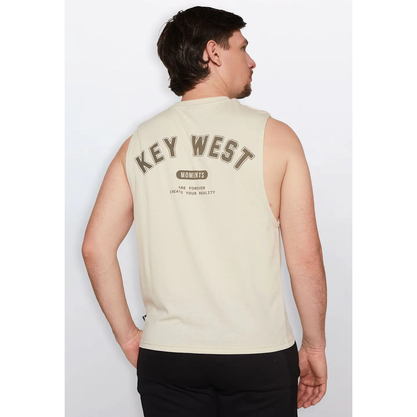 Polera Hombre Sin Mangas Beige Familyshop 3