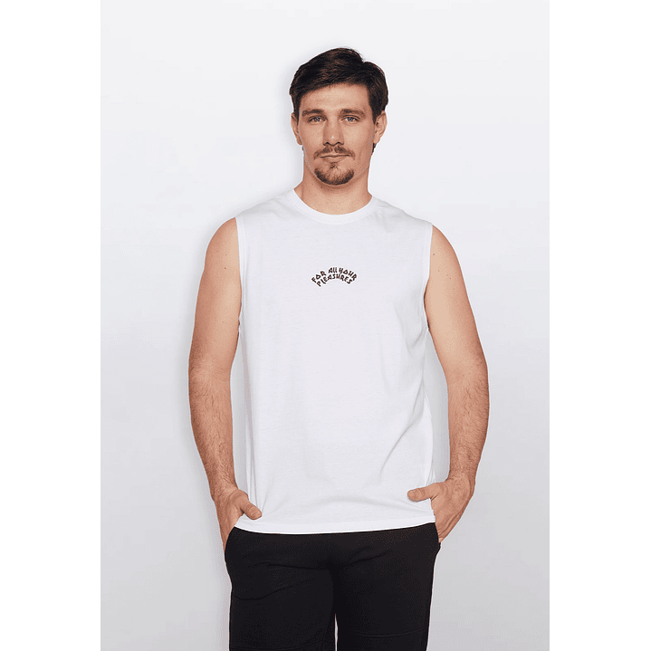 Polera Hombre Casual Blanco Familyshop 1