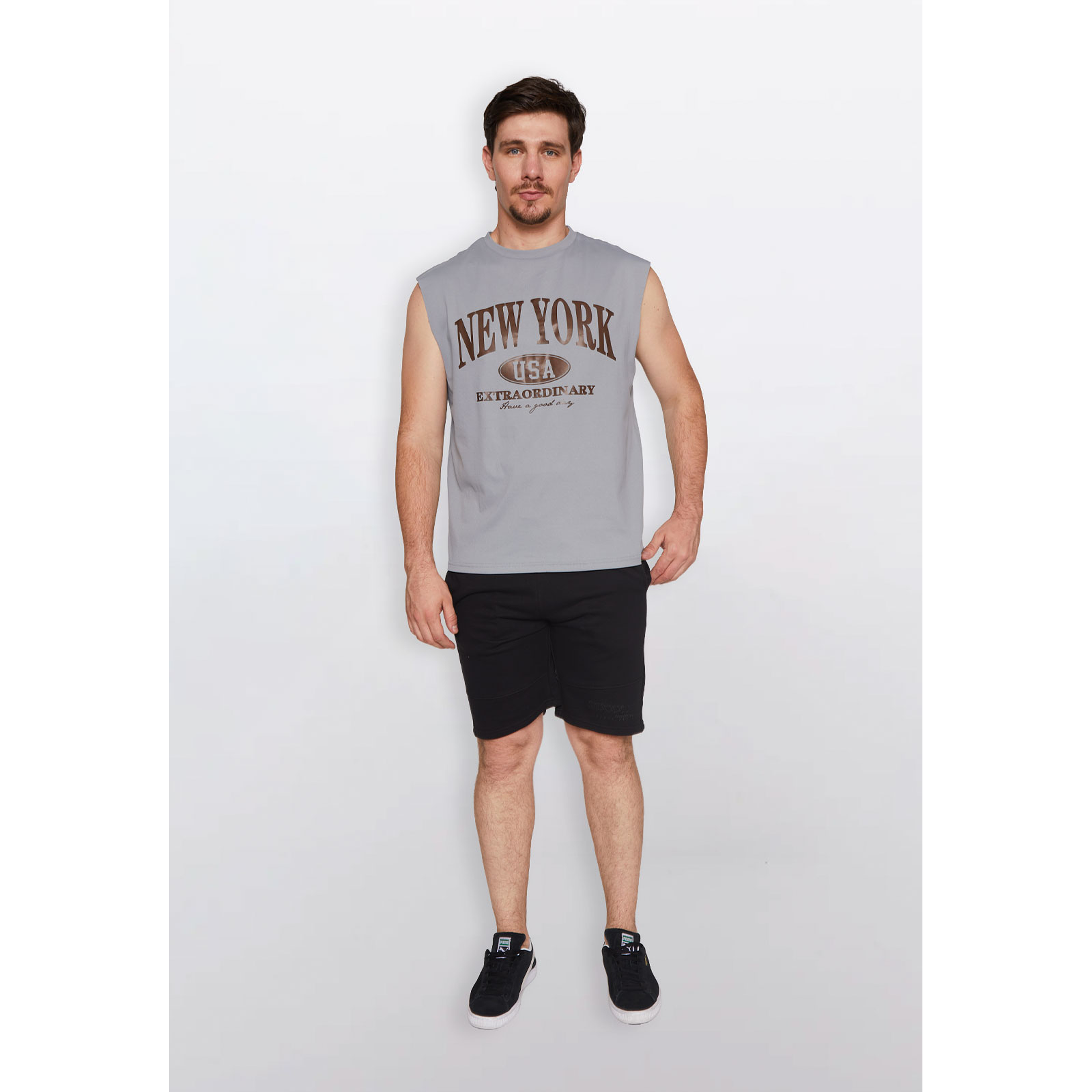 Polera Hombre College Gris Familyshop 2