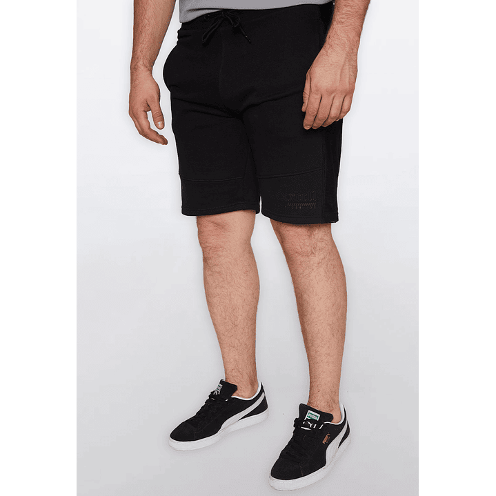 Bermuda Hombre Malla Negro Familyshop 2