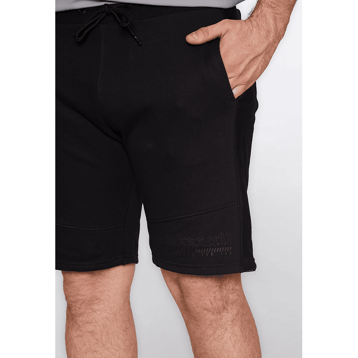 Bermuda Hombre Malla Negro Familyshop 4