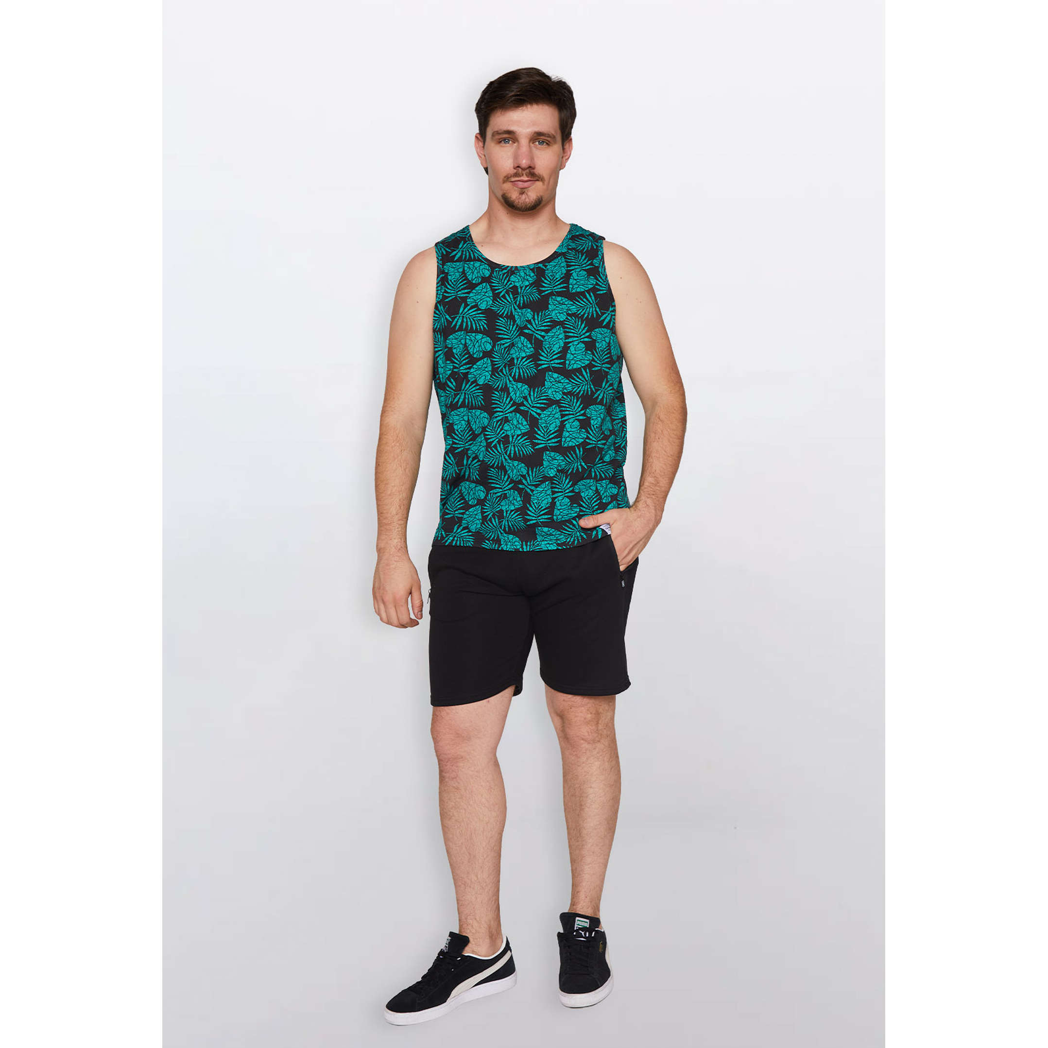 Polera Hombre Hoja Verde Familyshop 2