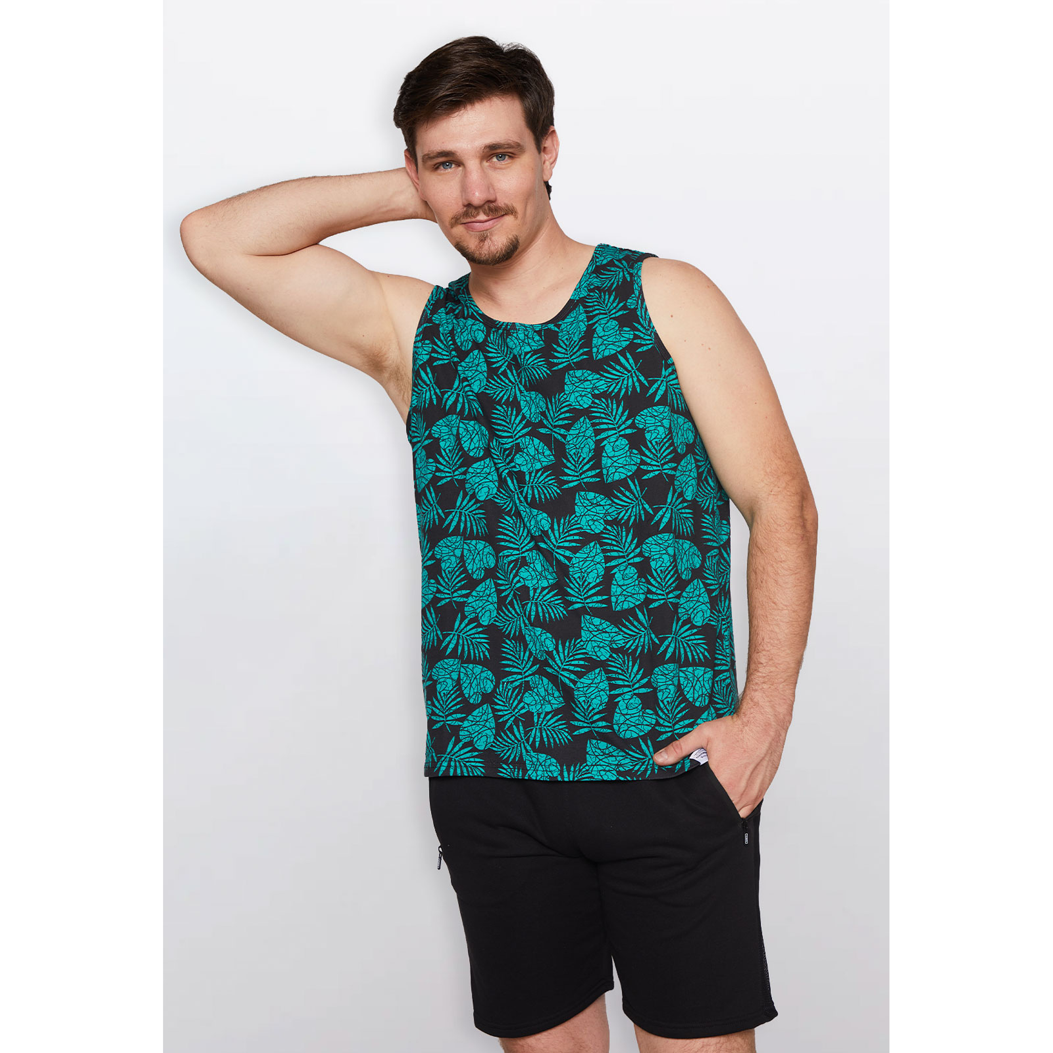 Polera Hombre Hoja Verde Familyshop 1