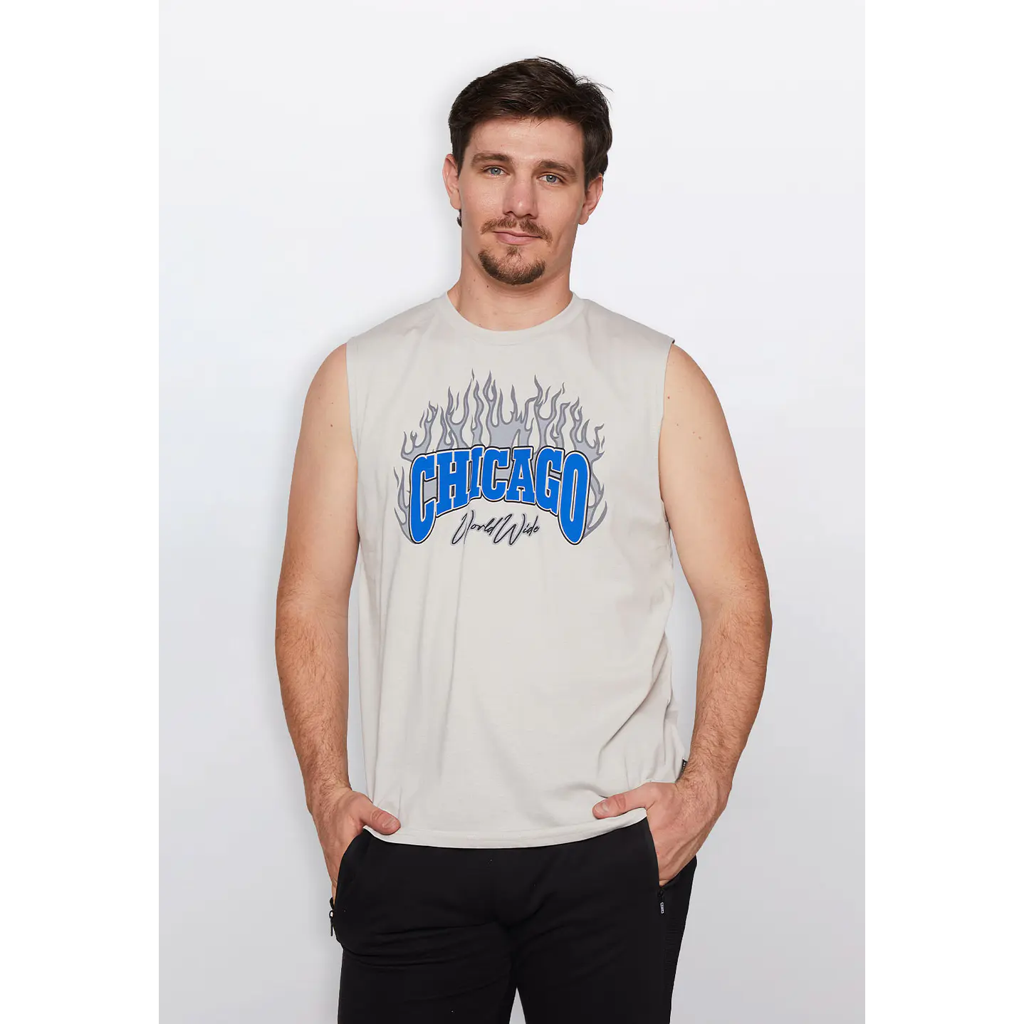 Polera Hombre Llamás Gris Familyshop 1