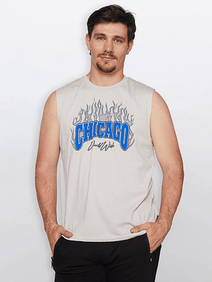 Polera Hombre Llamás Gris Familyshop