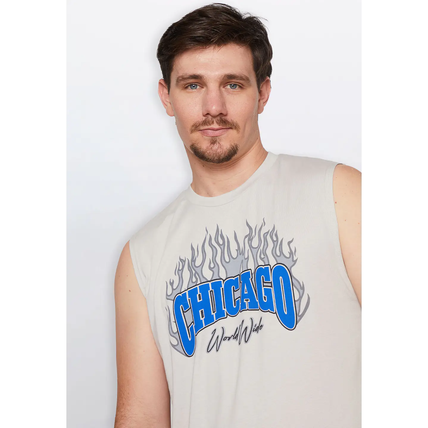 Polera Hombre Llamás Gris Familyshop 2