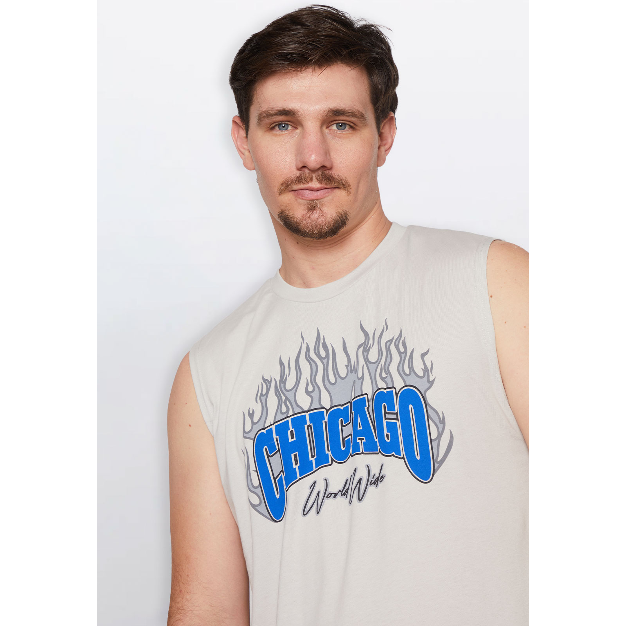 Polera Hombre Llamás Gris Familyshop 2