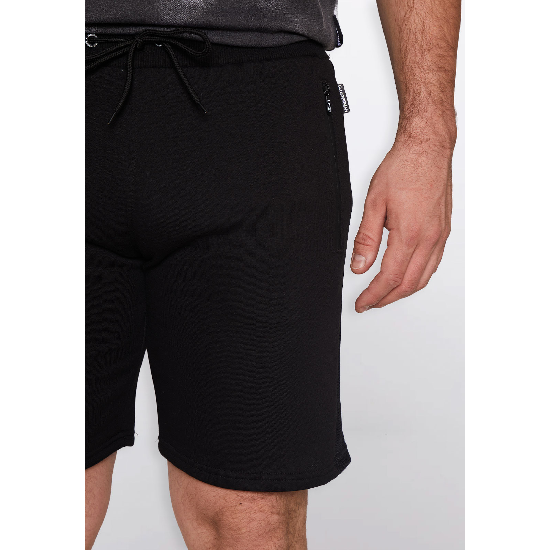 Bermuda Hombre Malla Cierre Negro Familyshop 3