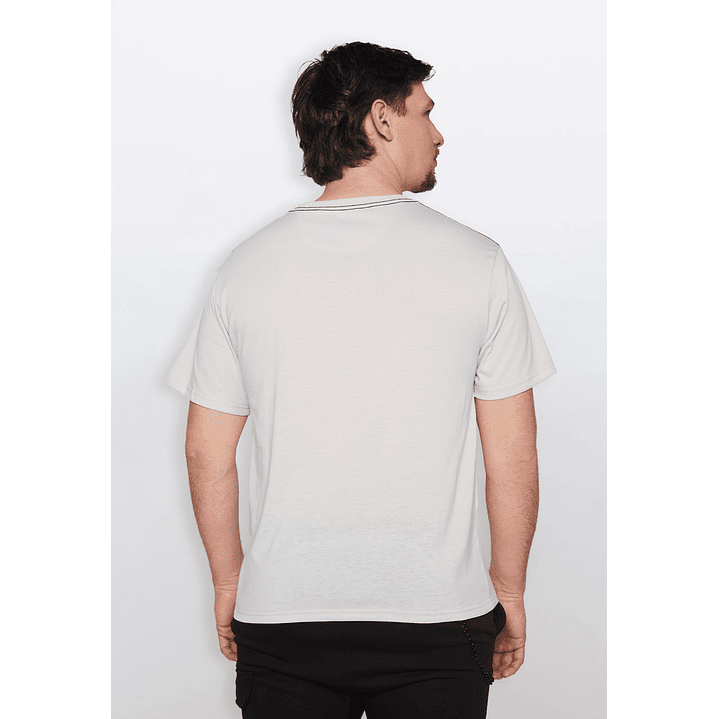 Polera Hombre Basic One Color Gris Familyshop 3