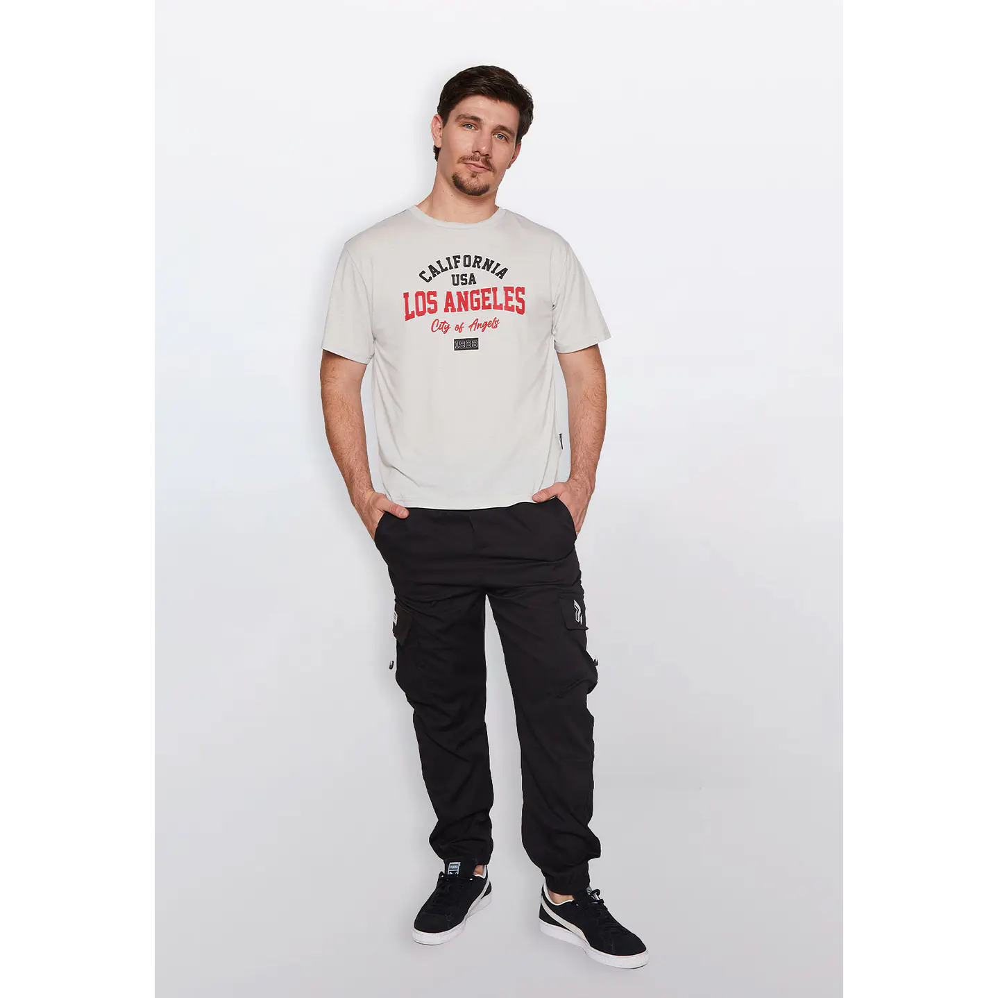Pantalón Hombre Cargo Más Negro Familyshop 2