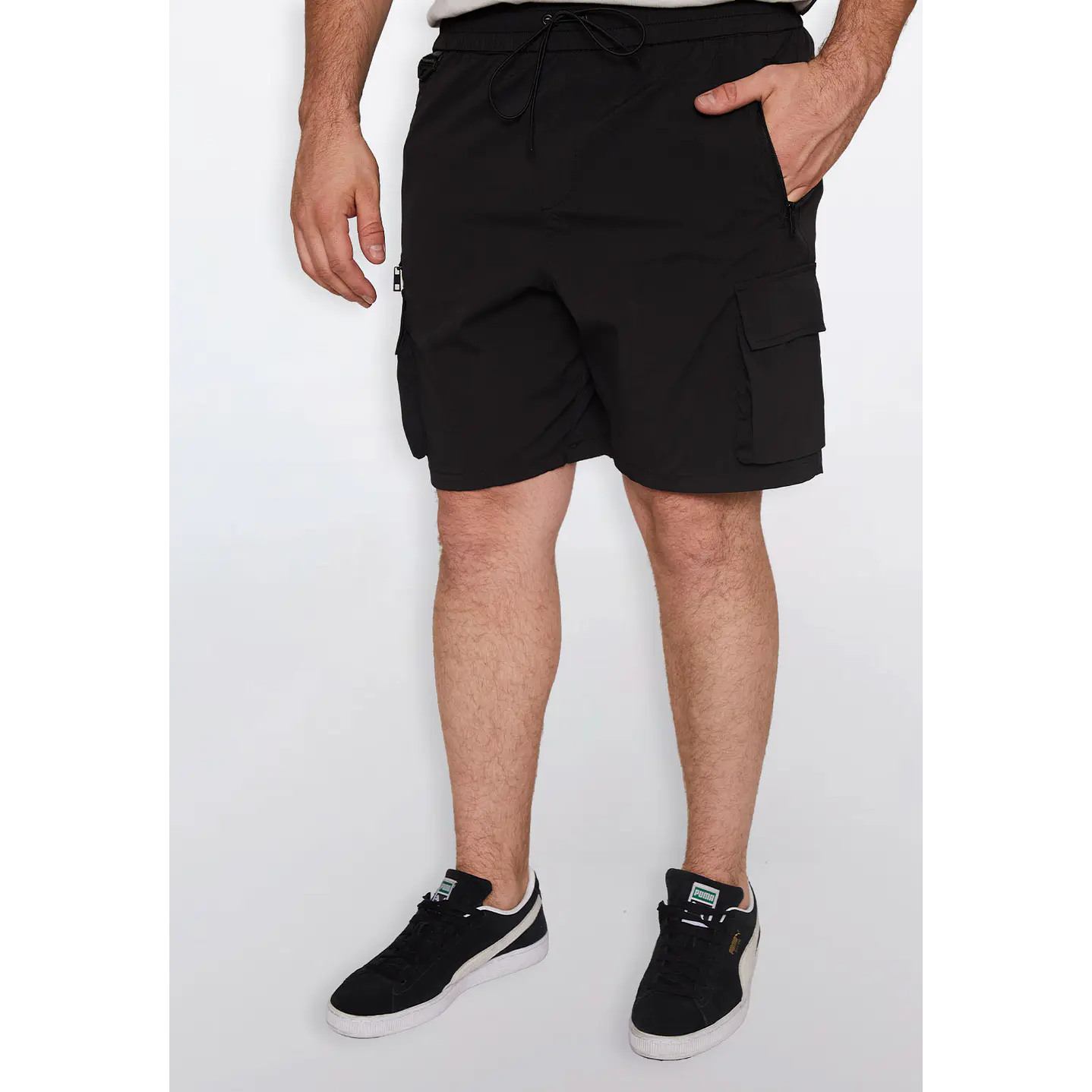 Bermuda Hombre Taslan Negro Familyshop 1