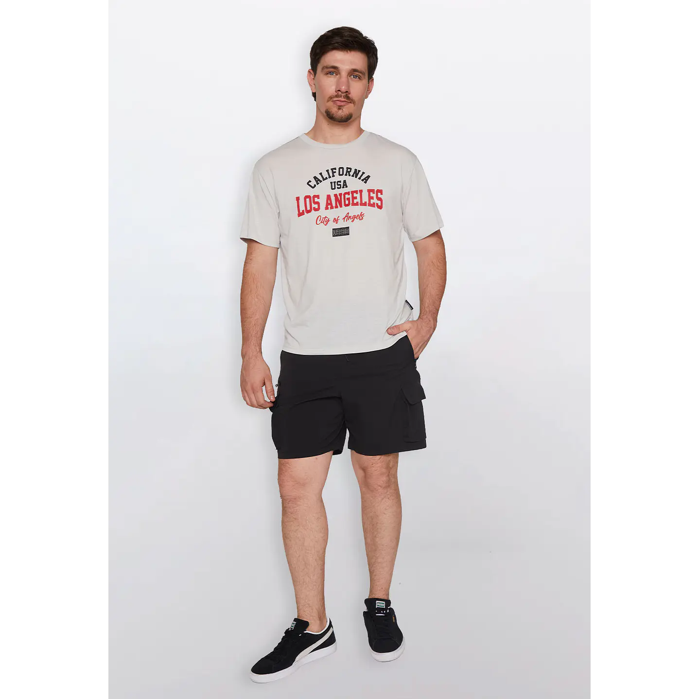 Bermuda Hombre Taslan Negro Familyshop 2