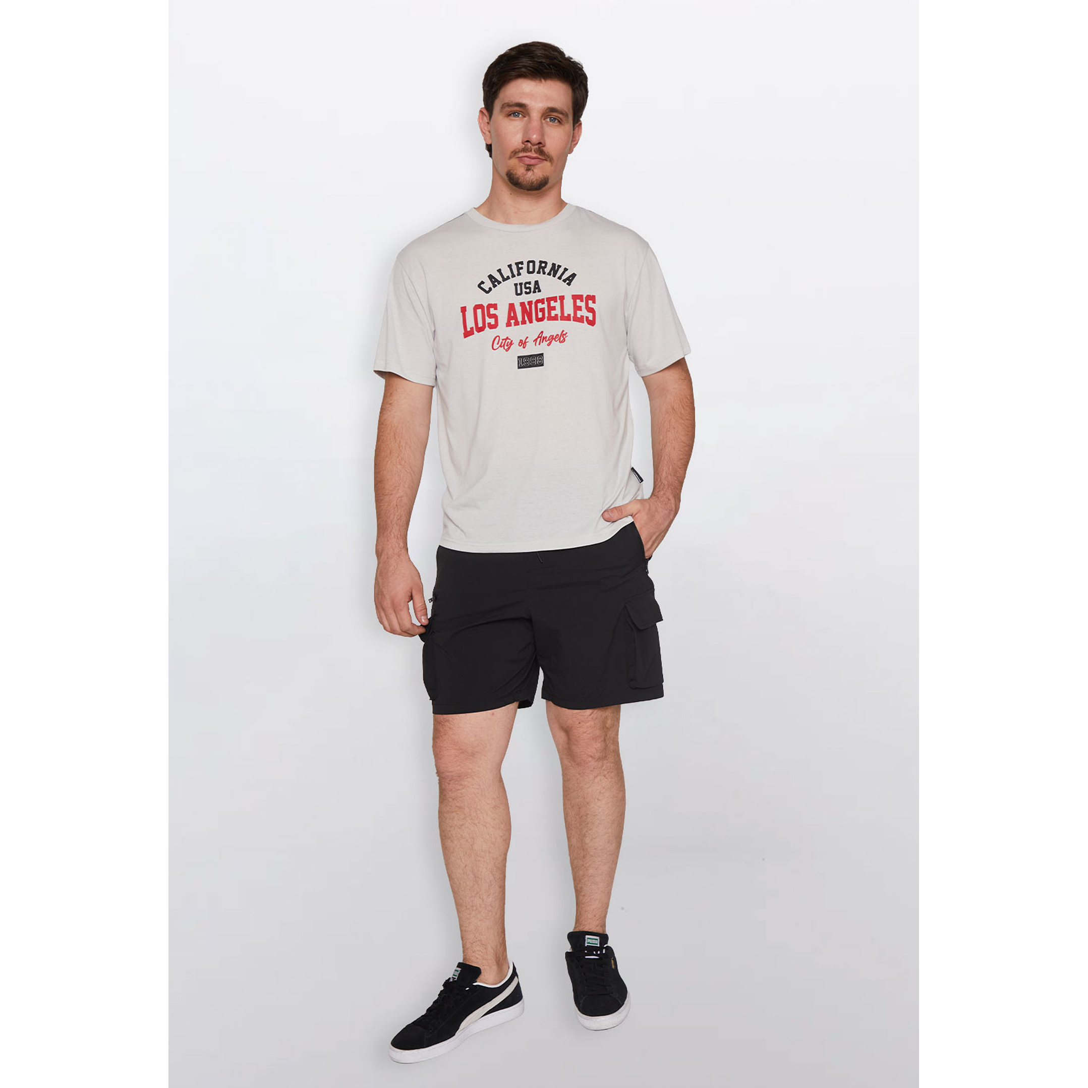 Bermuda Hombre Taslan Negro Familyshop 2