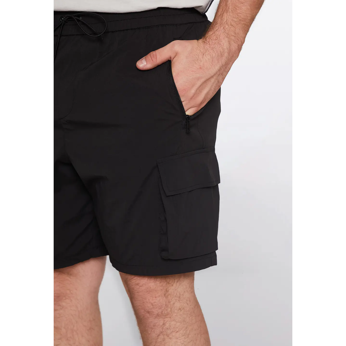 Bermuda Hombre Taslan Negro Familyshop 3