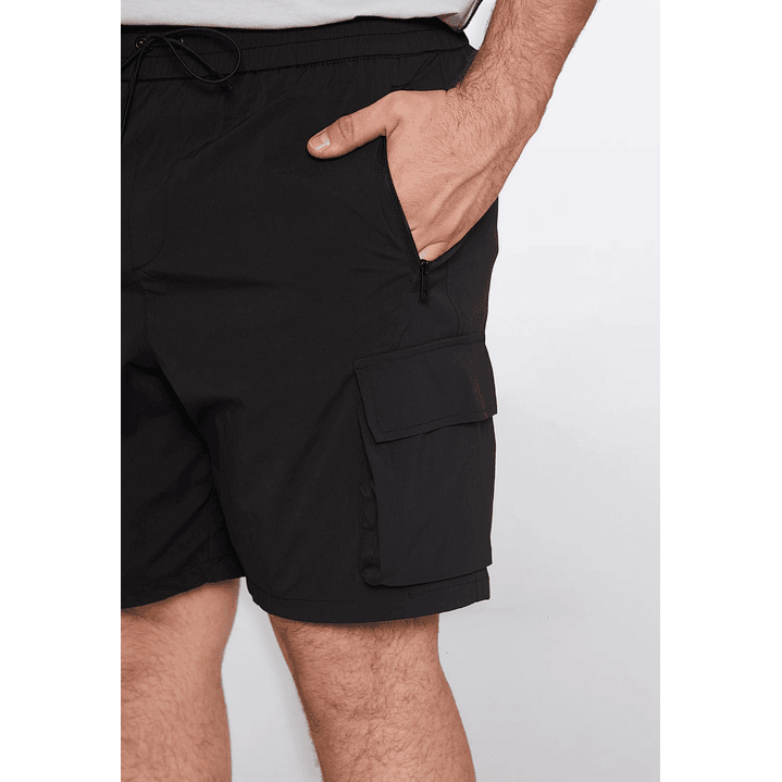 Bermuda Hombre Taslan Negro Familyshop 3