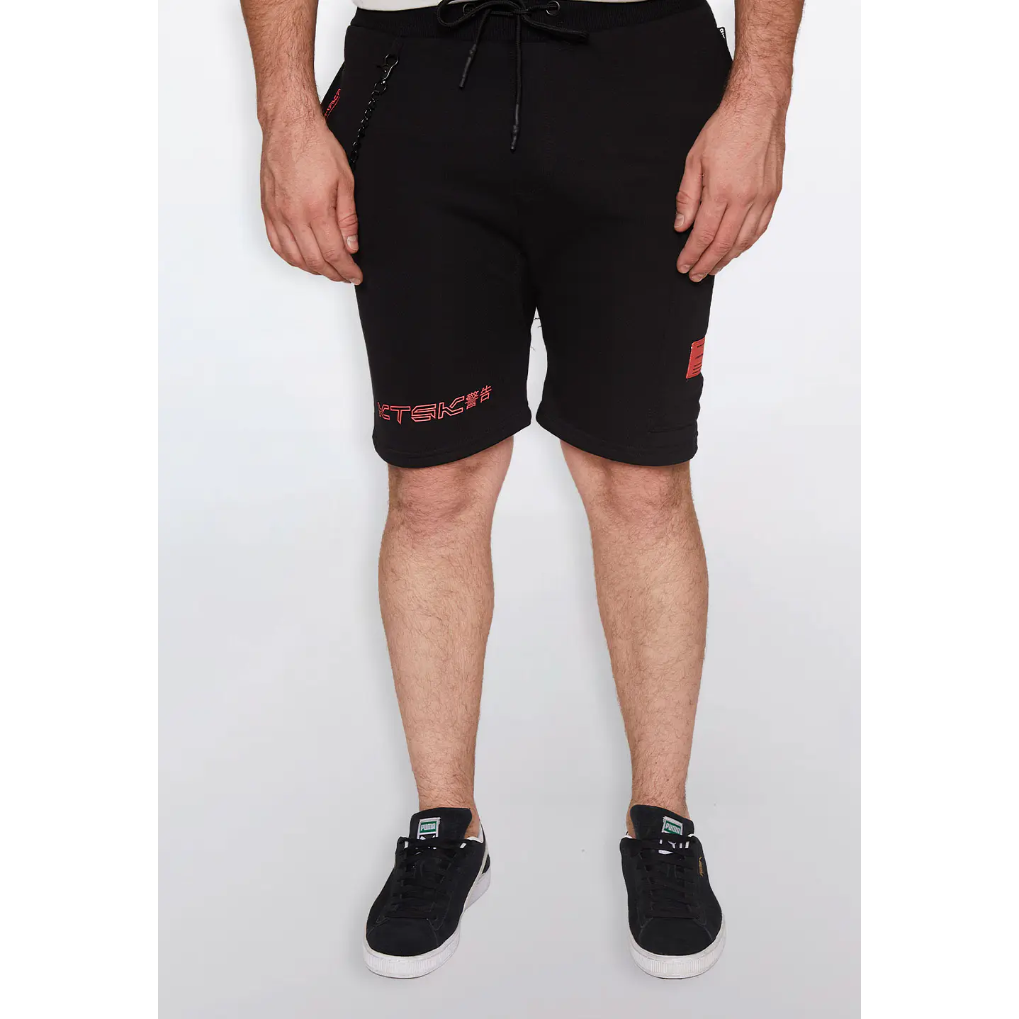 Bermuda Hombre Cargo Cadena Negro Familyshop 1