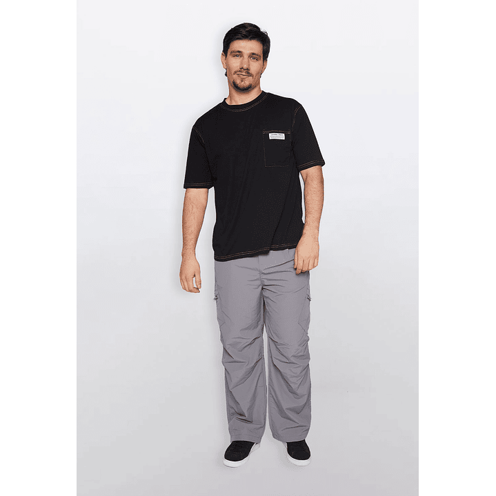 Polera Hombre Contraste Negro Familyshop 2