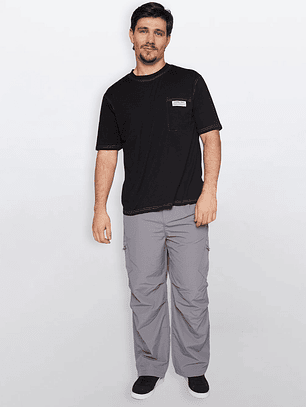 Polera Hombre Contraste Negro Familyshop