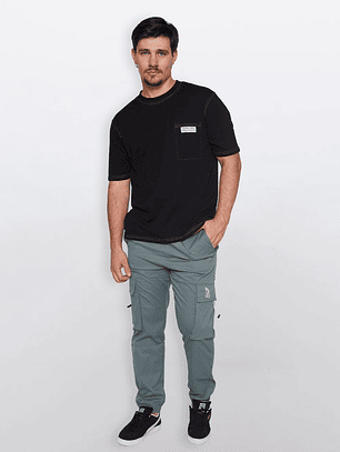 Pantalón Hombre Cargo Verde Familyshop