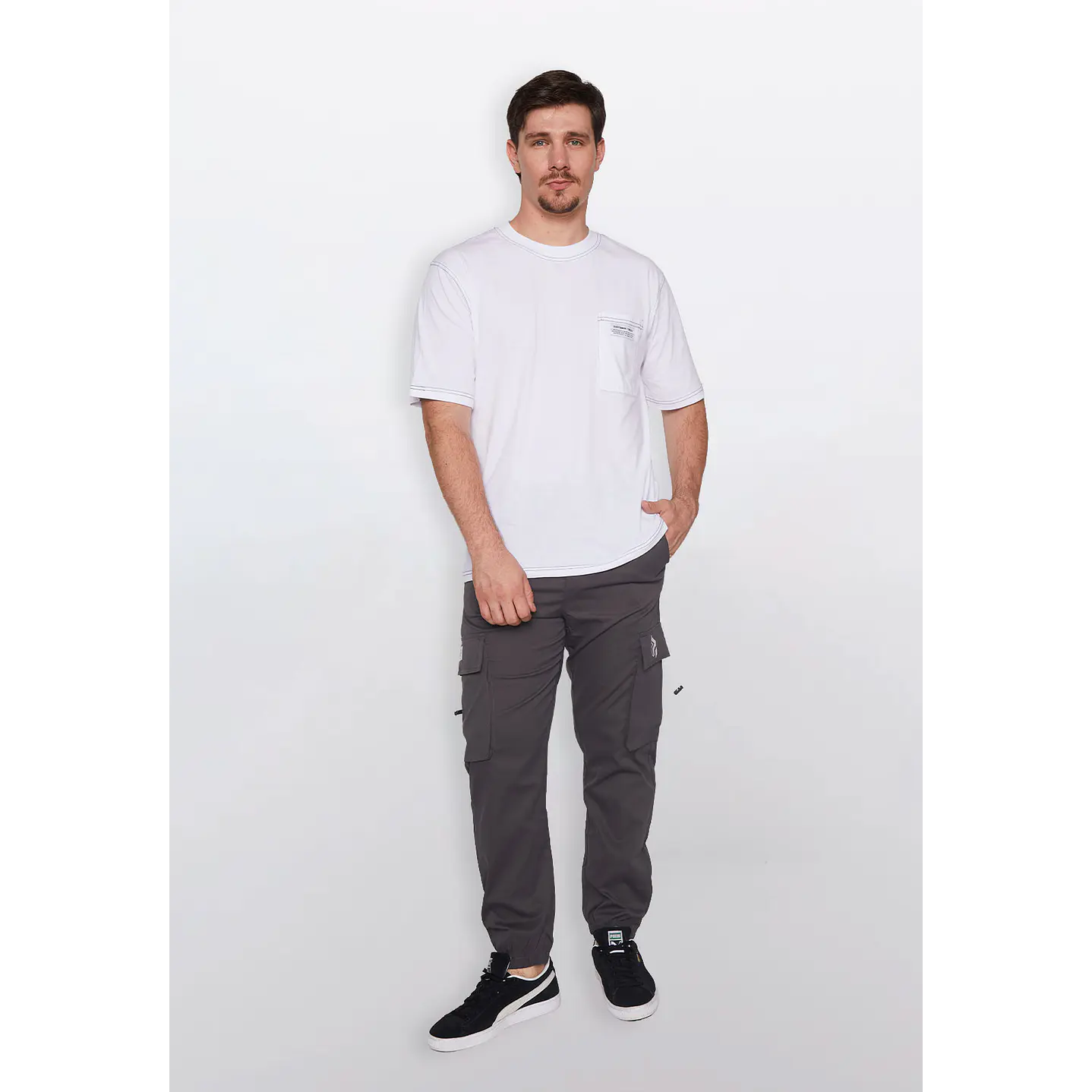 Pantalón Hombre Más Cargo Gris Familyshop 2