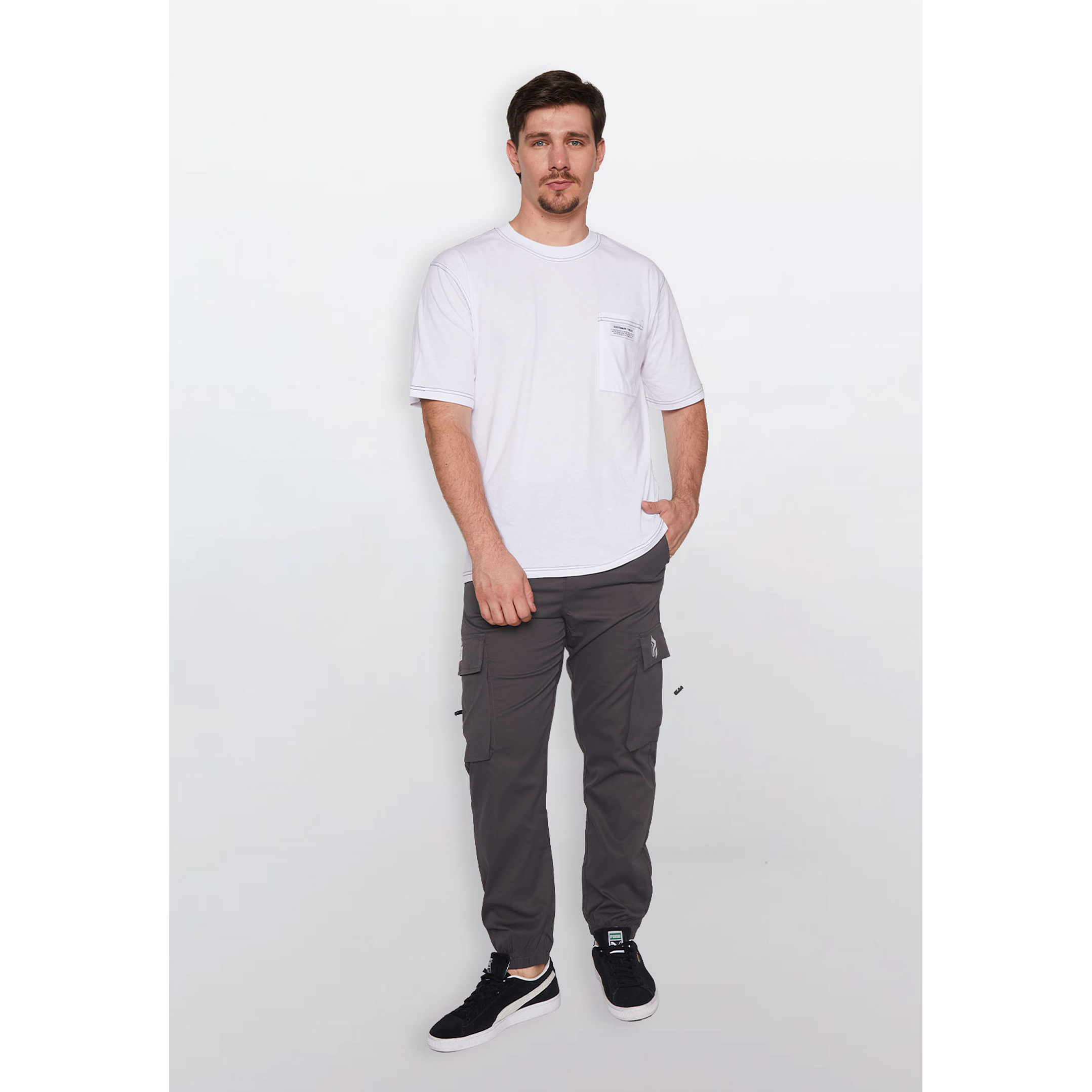 Pantalón Hombre Más Cargo Gris Familyshop 2