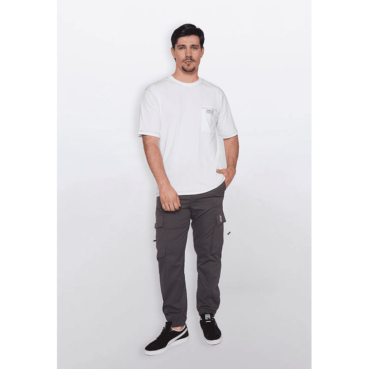Pantalón Hombre Más Cargo Gris Familyshop 2