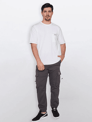 Pantalón Hombre Más Cargo Gris Familyshop