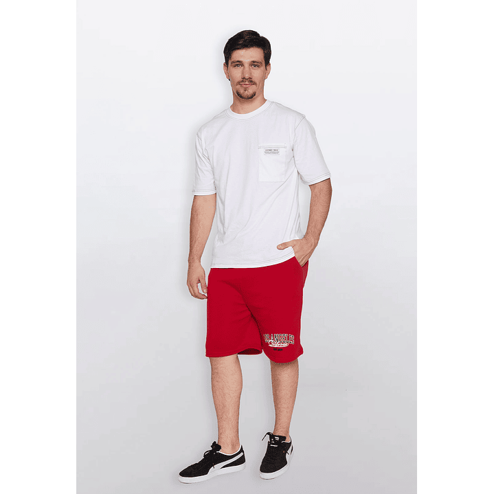 Bermuda Hombre College Rojo Familyshop 2