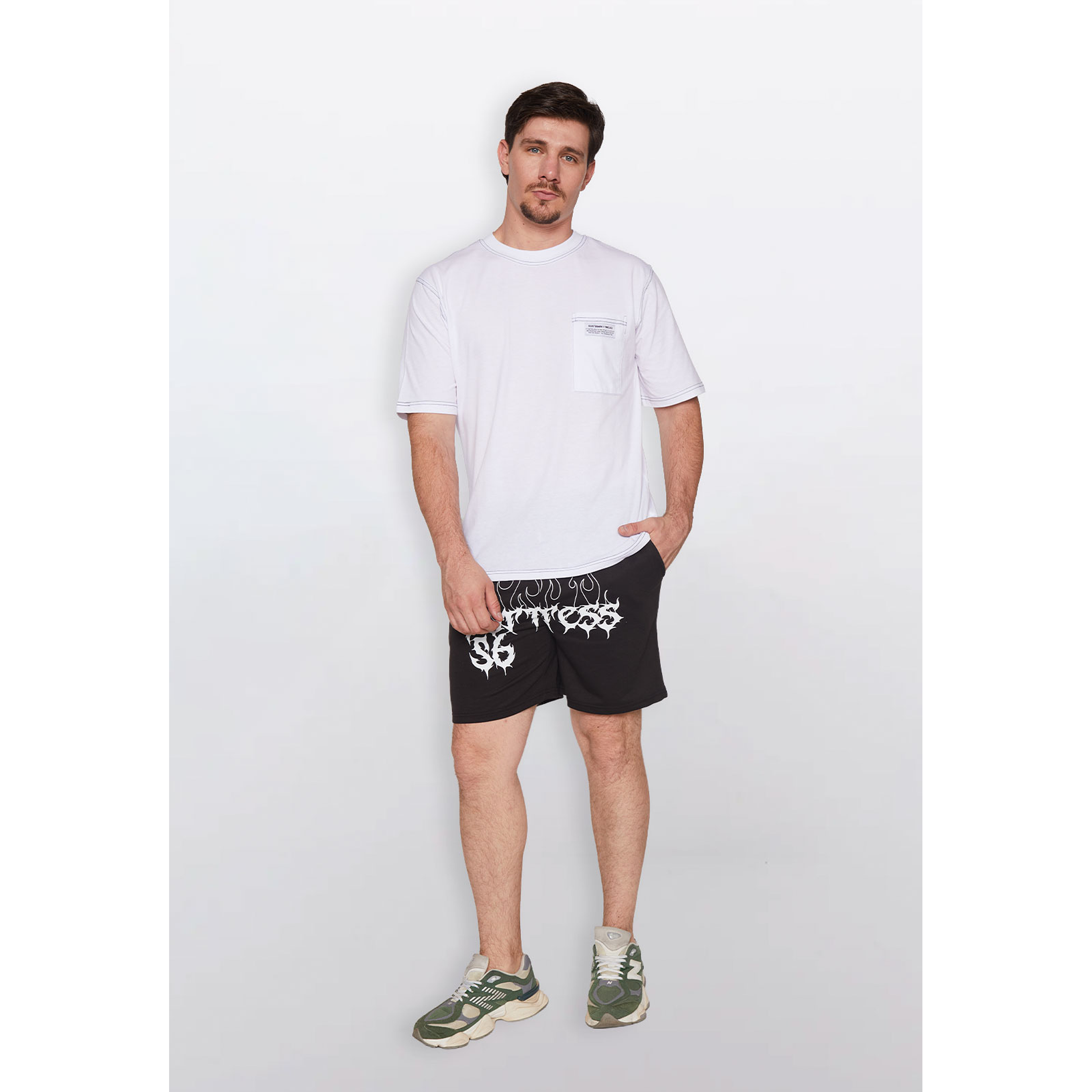 Bermuda Hombre Slim Fit Cruz Negro Familyshop 2