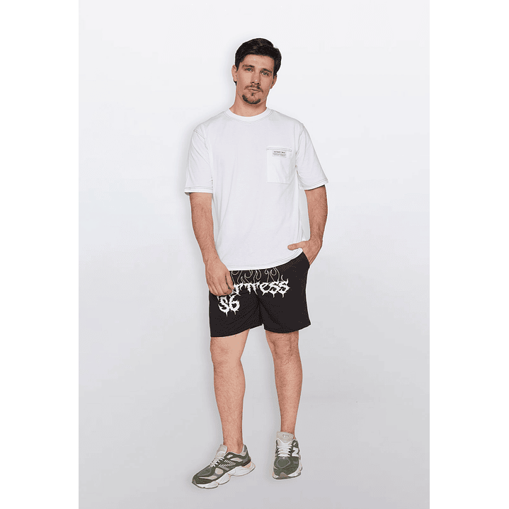 Bermuda Hombre Slim Fit Cruz Negro Familyshop 2