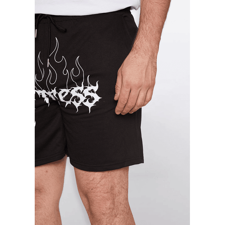 Bermuda Hombre Slim Fit Cruz Negro Familyshop 3