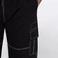 Pantalón Hombre Cargo Costuras Negro Familyshop - Miniatura 4