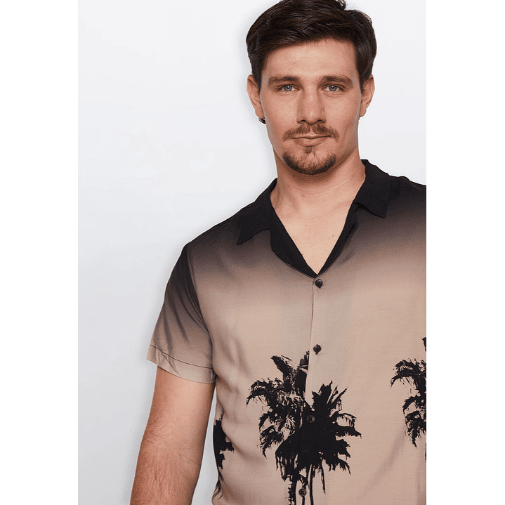 Camisa Hombre Foto Beige Familyshop 2