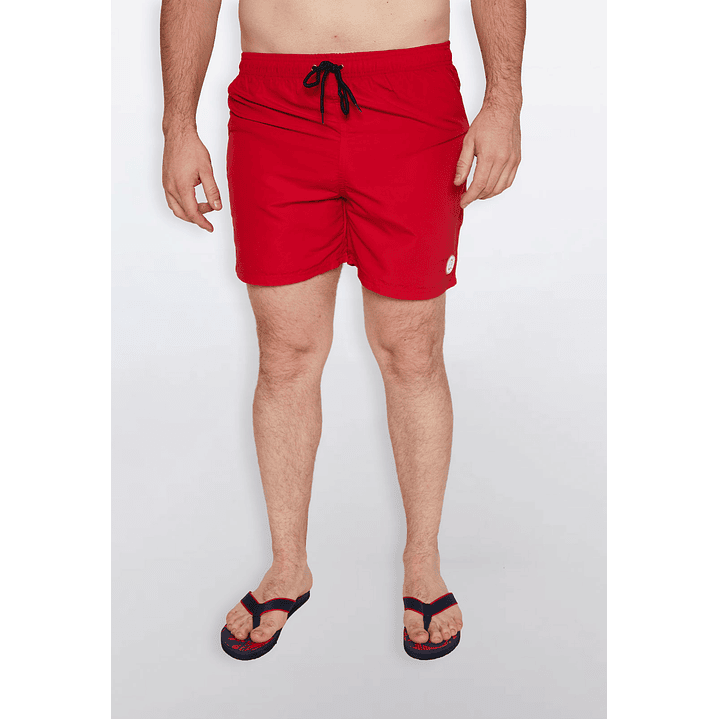 Traje De Baño Hombre Corto Rojo Familyshop 4