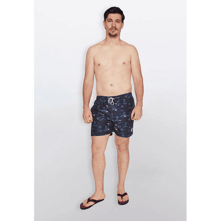 Traje De Baño Hombre Palmeras Azul Familyshop 4