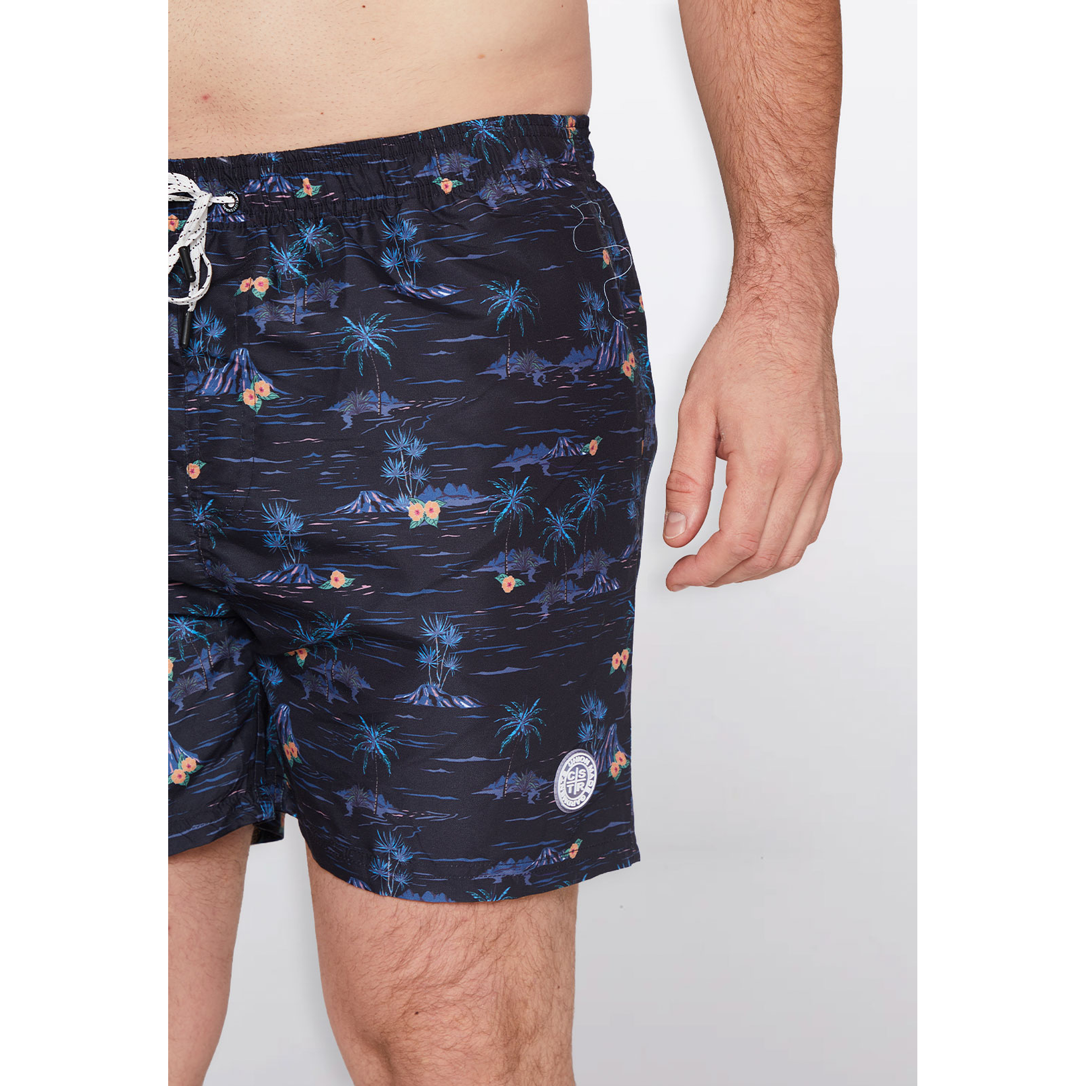 Traje De Baño Hombre Palmeras Azul Familyshop 6