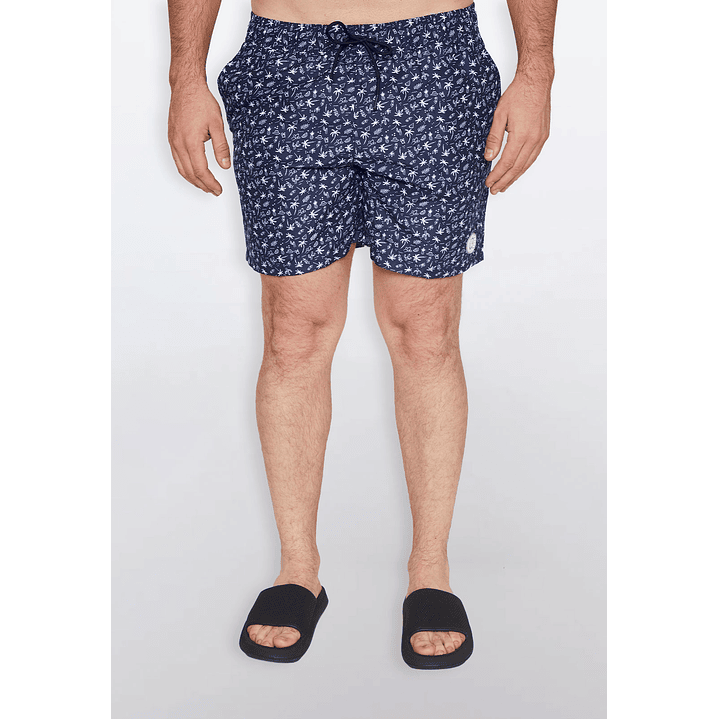 Traje De Baño Hombre Figuras Azul Familyshop 4