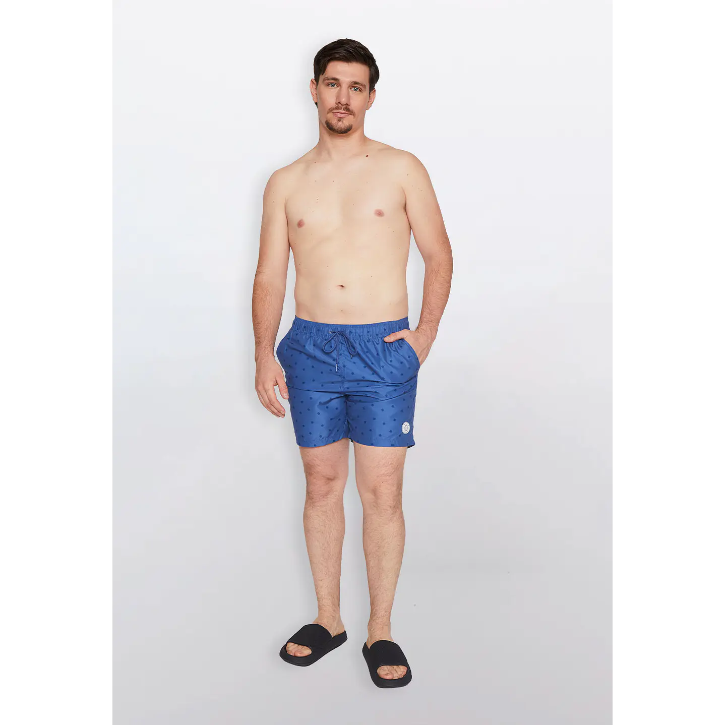 Traje De Baño Hombre Print Figuras Azul Familyshop 4