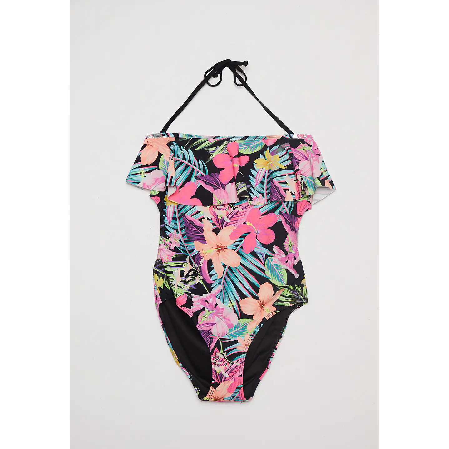 Traje De Baño Mujer Enterito Vuelo Negro Familyshop 1