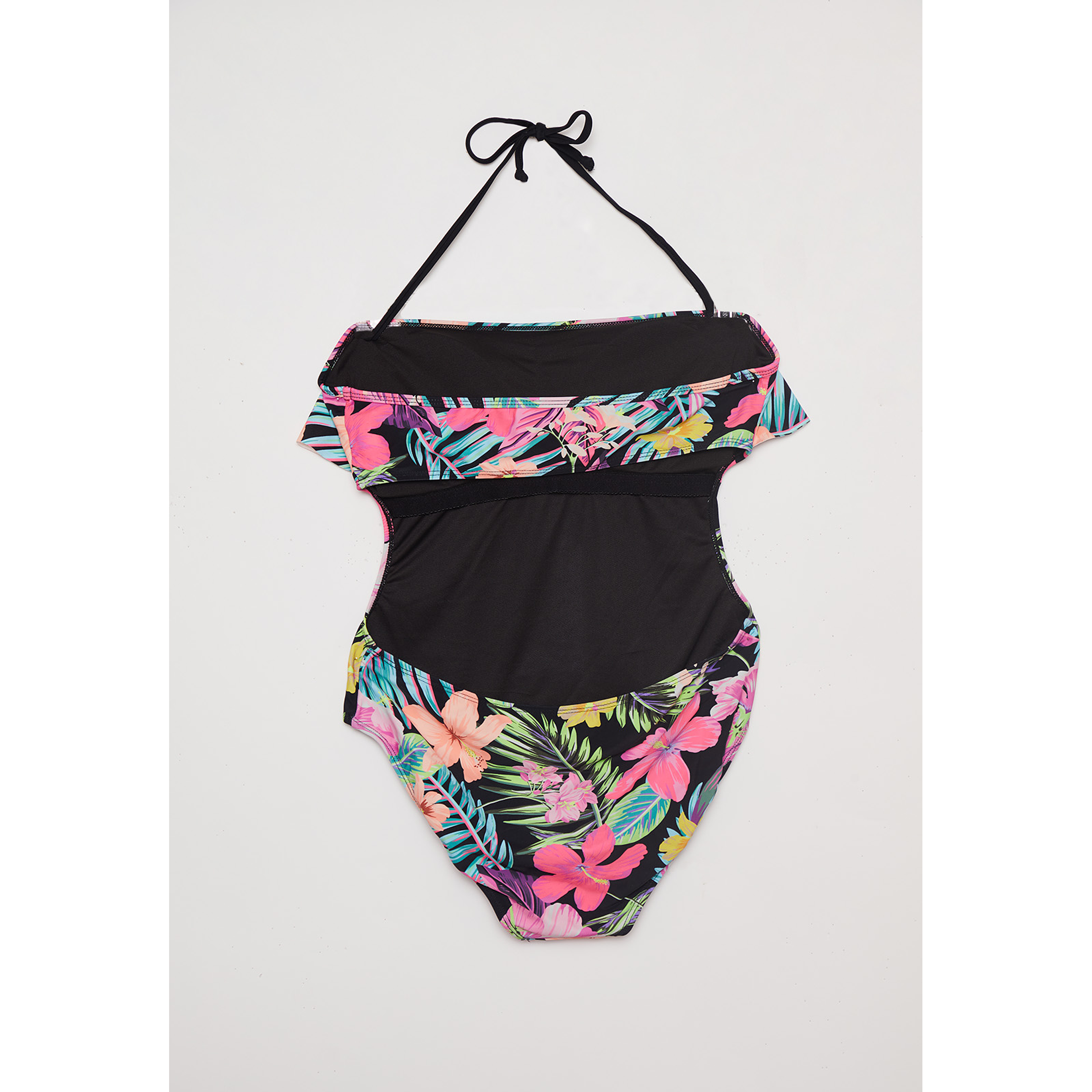 Traje De Baño Mujer Enterito Vuelo Negro Familyshop 2