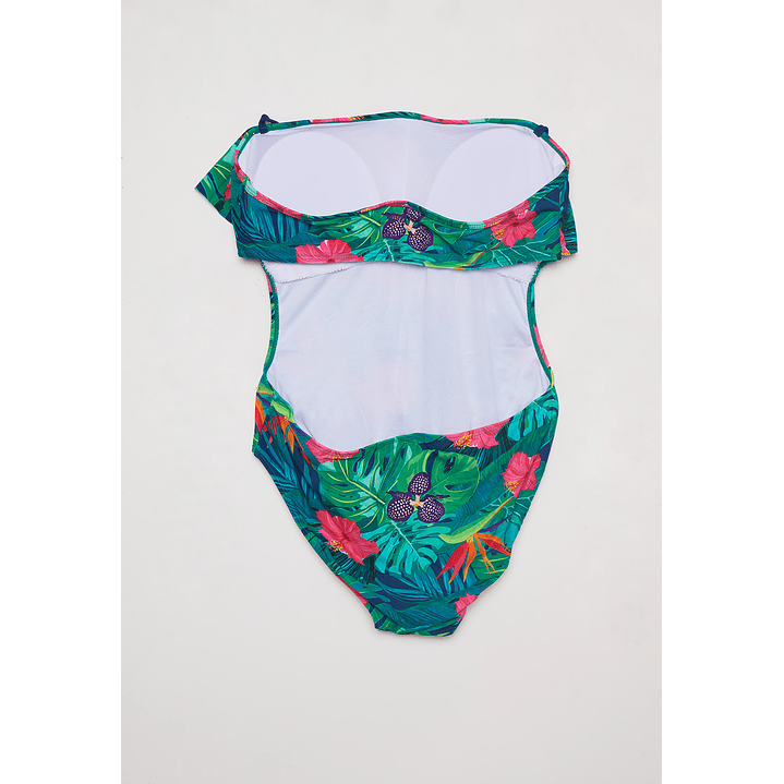 Traje De Baño Mujer Enterito Vuelo Azul Familyshop 2