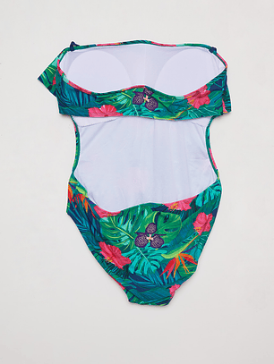 Traje De Baño Mujer Enterito Vuelo Azul Familyshop