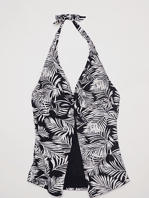 Traje De Baño 2 Piezas Mujer Negro Familyshop