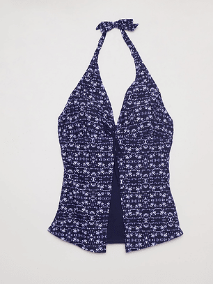 Traje De Baño 2 Piezas Mujer Azulino Familyshop