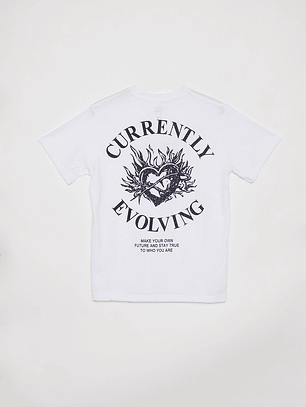 Polera Lolo Manga Corta Blanco Familyshop