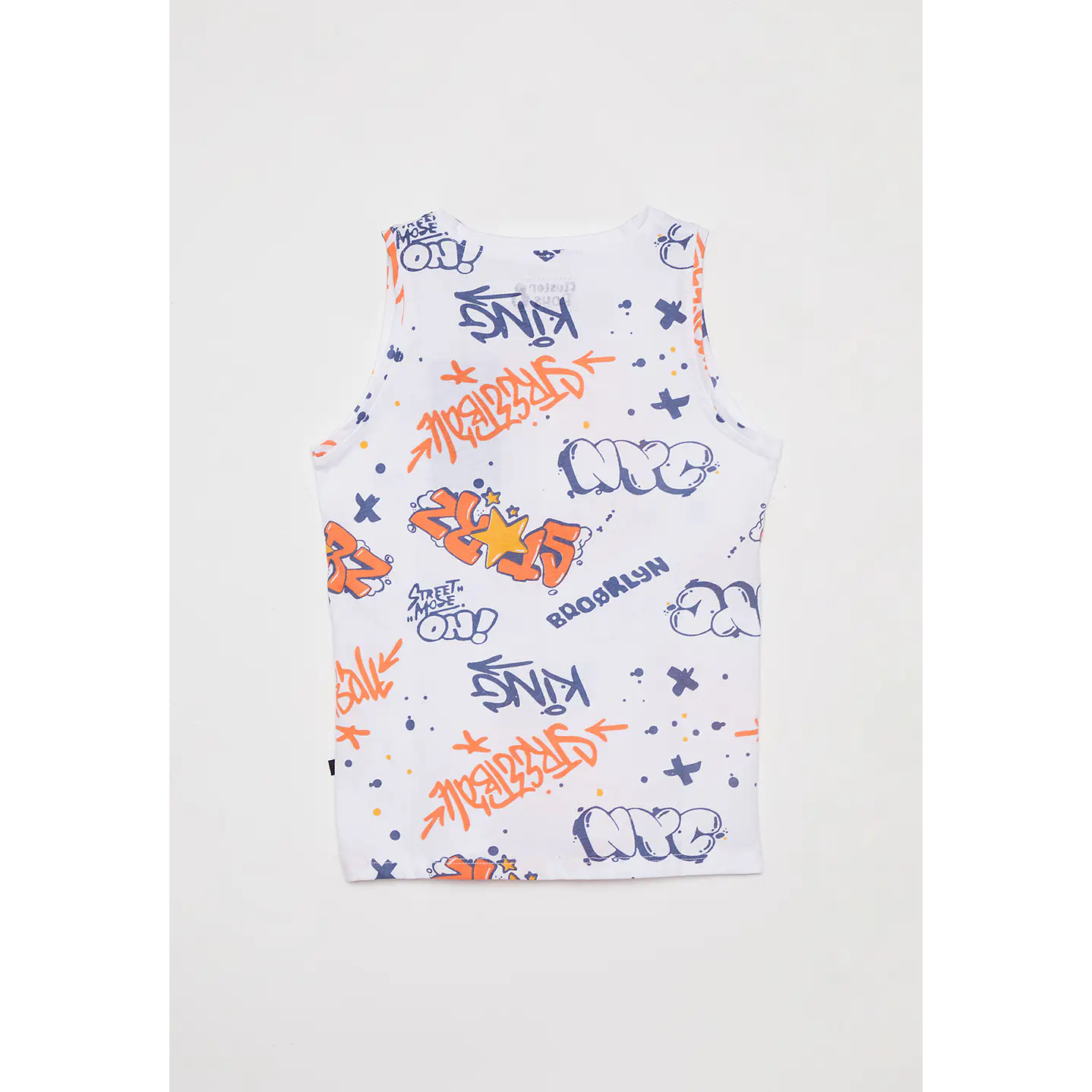 Polera Full Print Manga Corta Blanco Familyshop 2