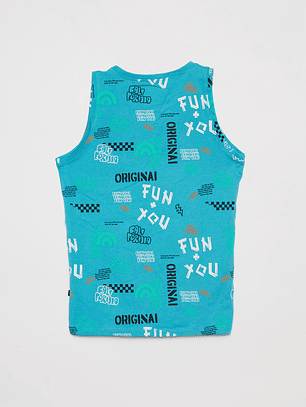 Polera Niño Manga Corta Calipso Familyshop